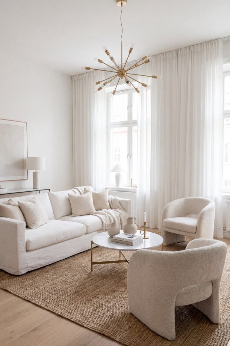 incorporate curved armchairs for a classy atmosphere