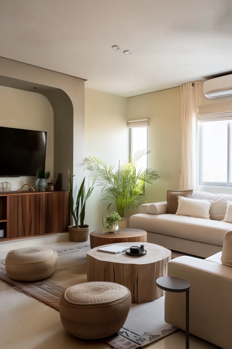 Incorporate Light Wood Coffee Tables for Subtle Scandinavian Decor