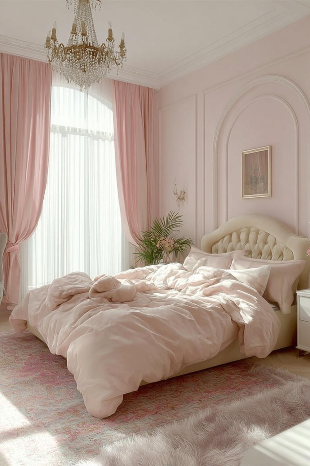 Incorporate Plush Fabrics For Cozy Pink Grey Touch