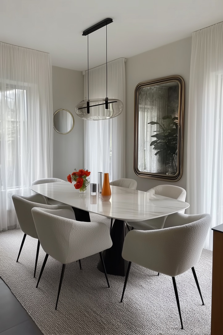 Incorporate Sheer White Curtains for Soft Everyday Light