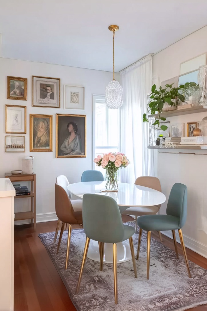 Incorporate Sleek Gold Chair Legs for Modern Space Saving