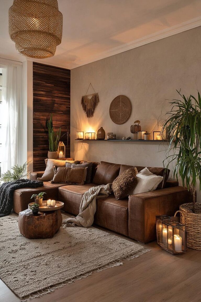 Incorporate Soft Candlelight Lanterns for Organic Modern Ambiance