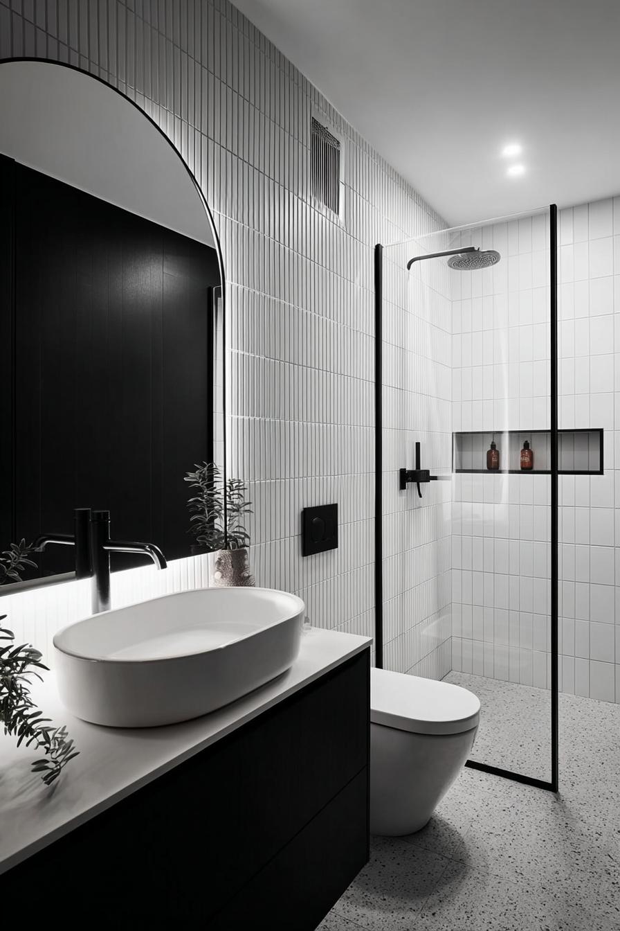 Incorporate Vertical Wall Tiles For Added Modern Height