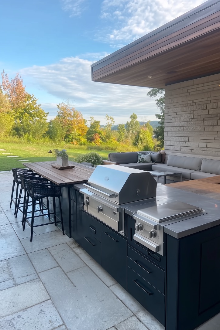 Install a Sleek Stainless Steel Grill for Modern Outdoor Cooking