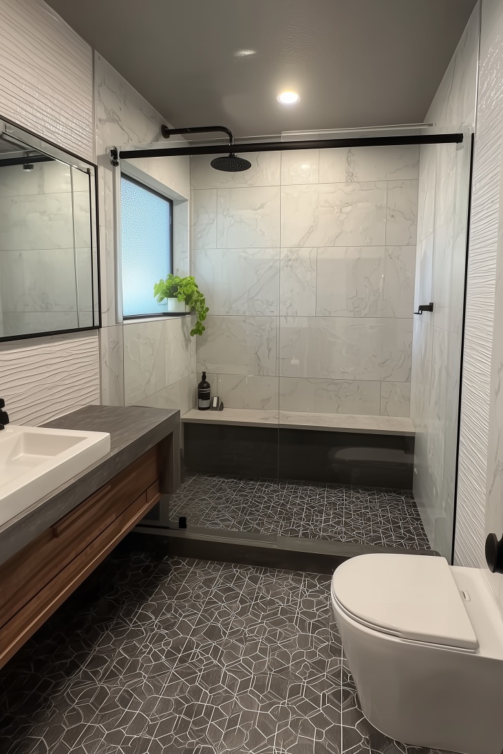 Install Patterned Tile Flooring for a Bold Wallpaper Alternative