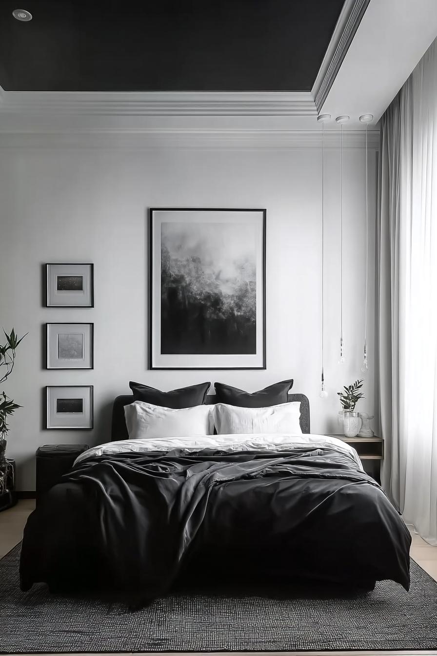Install Sleek Pendant Lights For a Modern Guest Retreat