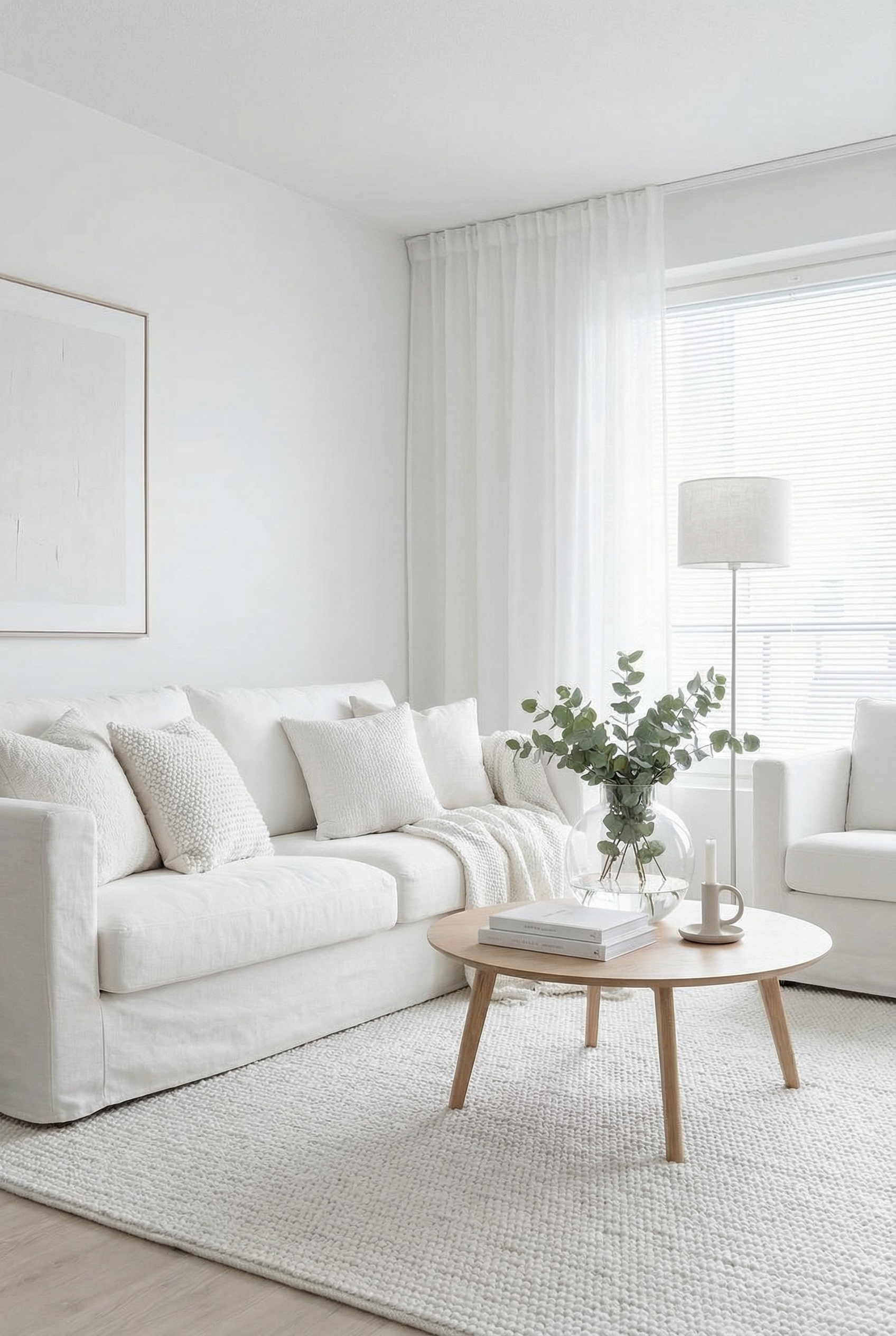 Let Natural Light Flood in for an All White Glow