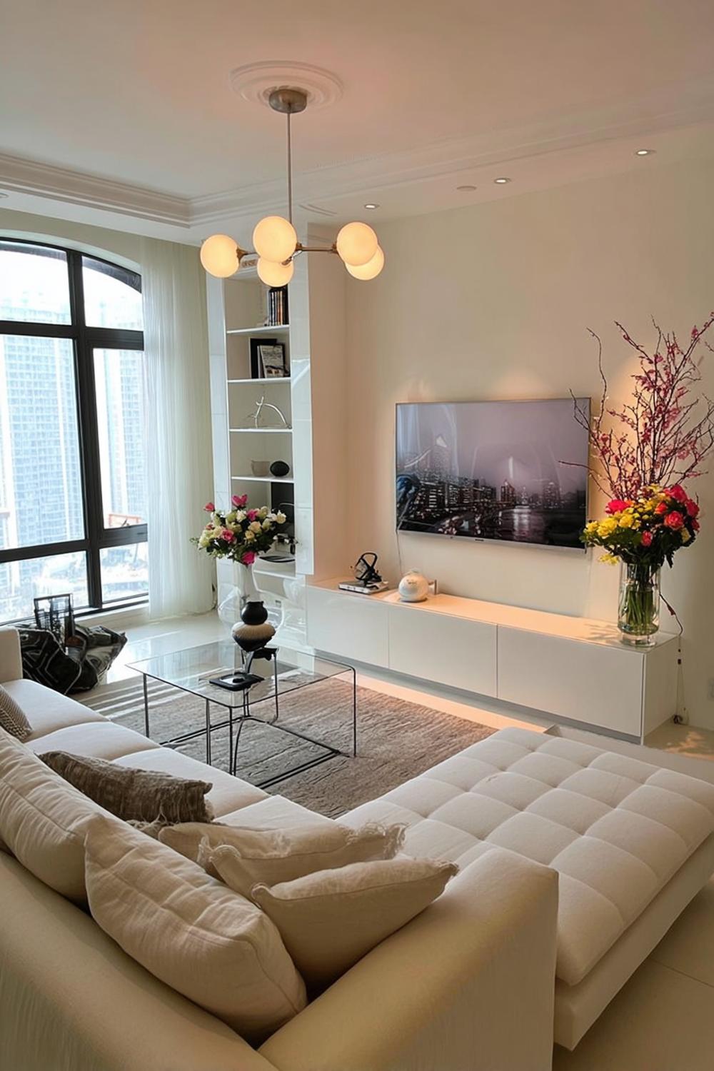 Maximize Comfort with a Plush Chaise in a Modern Apartment