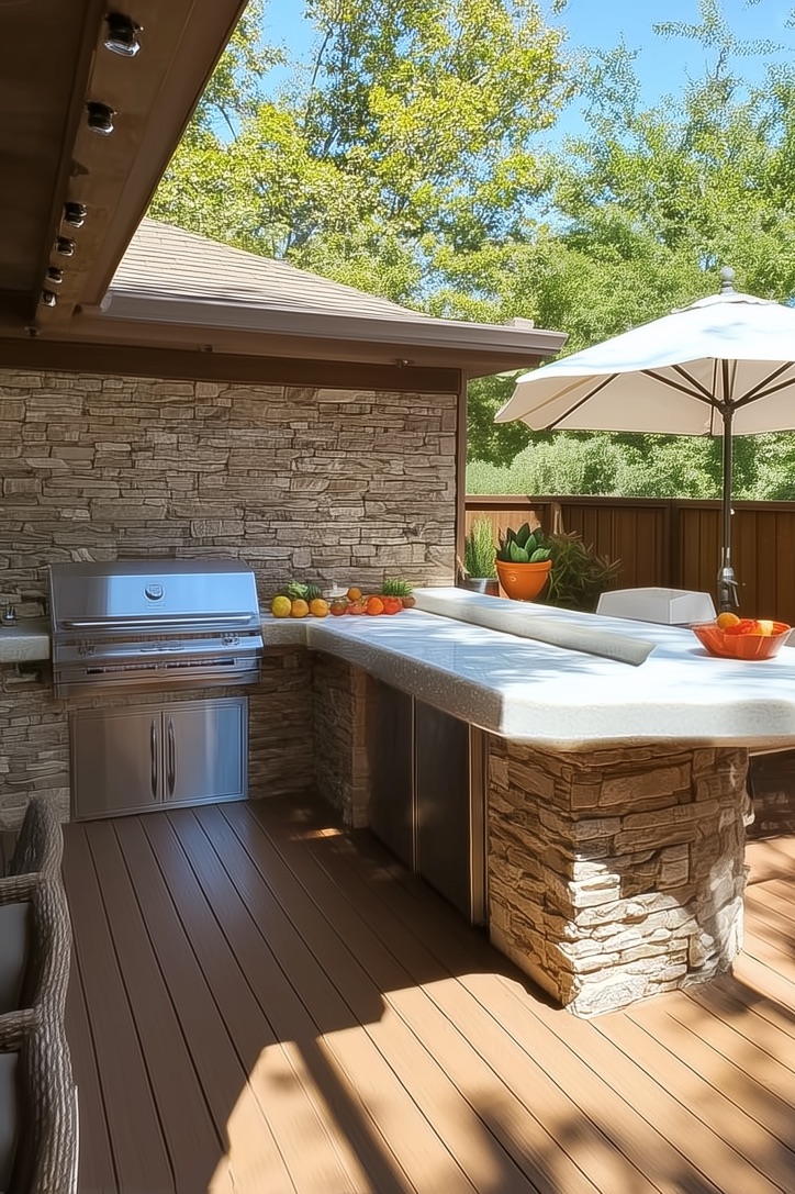 Maximize Counter Space for Effortless Food Prep in Backyard Kitchens