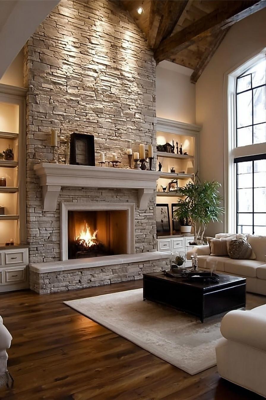 Maximize High-Ceiling Living Rooms