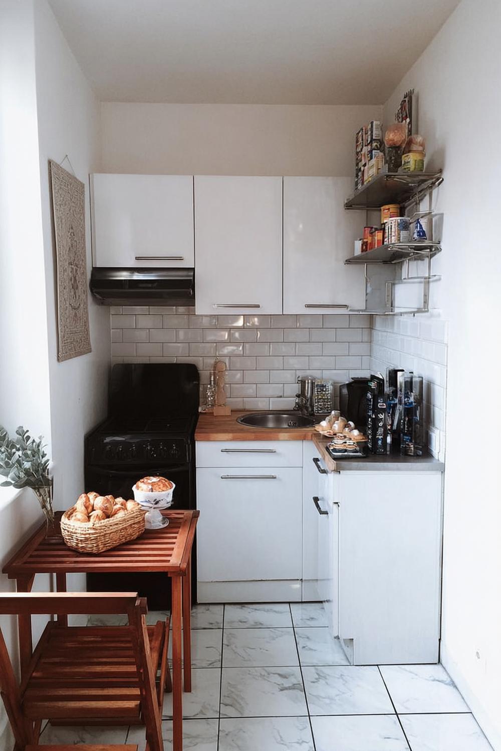 Maximize Vertical Storage Space with Open Metal Shelves