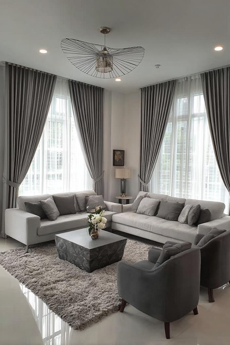 Mix Grey and White Upholstery For Balanced Color Harmony