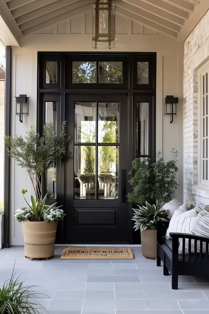 Mix Natural Woven Baskets for Textured Spring Entrance