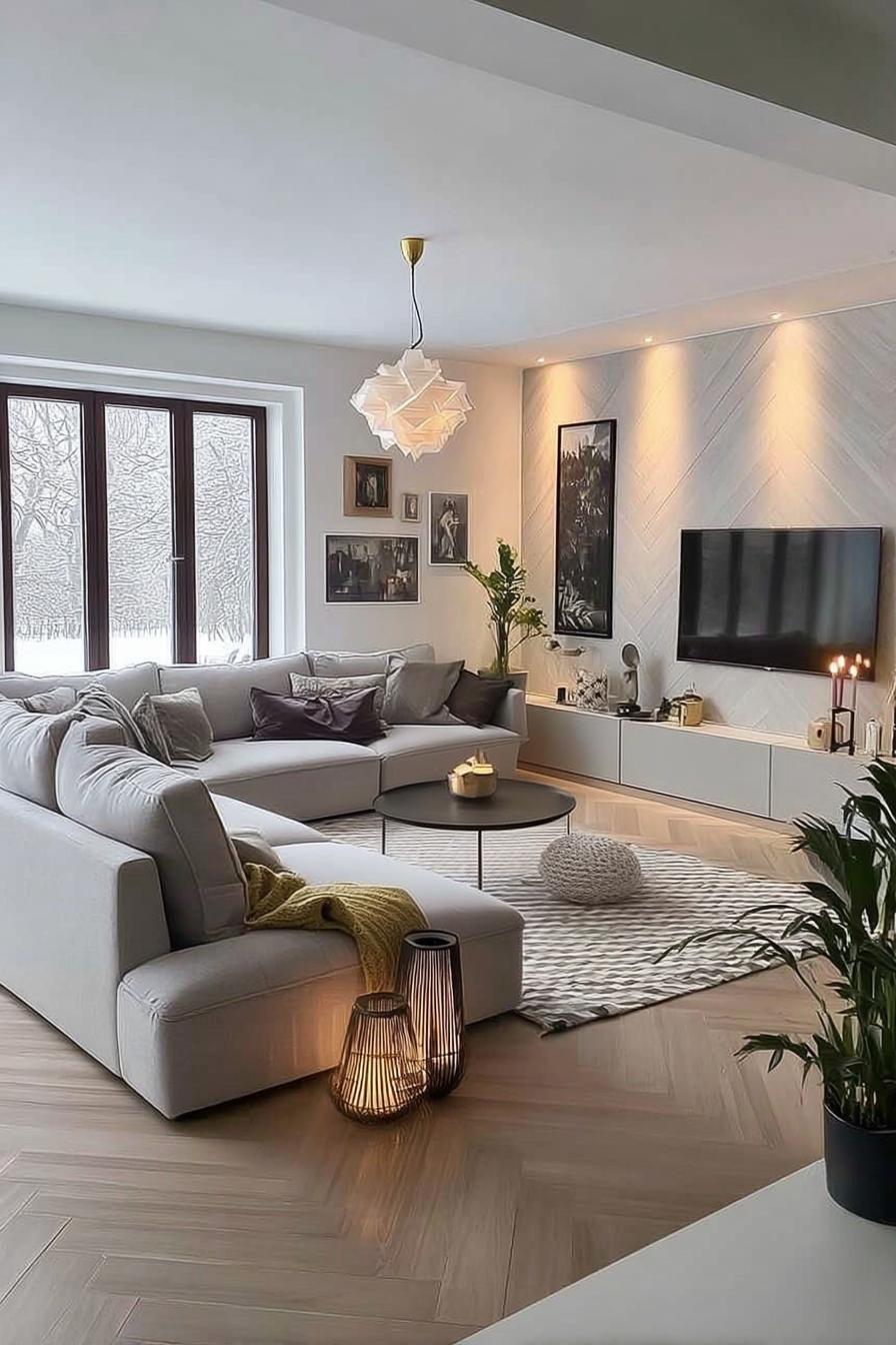 Mix Soft Textiles and Knit Poufs For Inviting Color Contrast