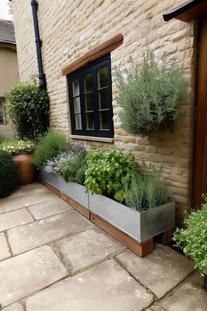 Mount Wall Planters for Space Saving Outdoor Diy Herb Gardens