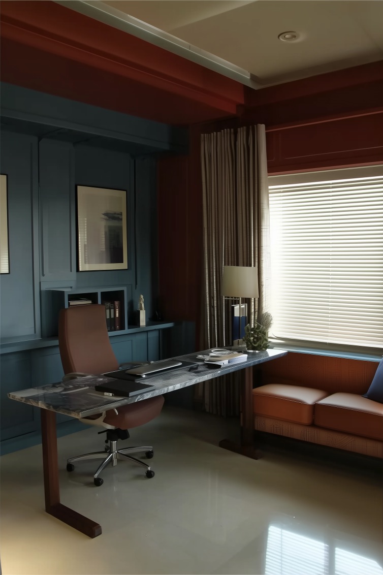 Opt for a Marble Desk Surface to Elevate Work Area Decor