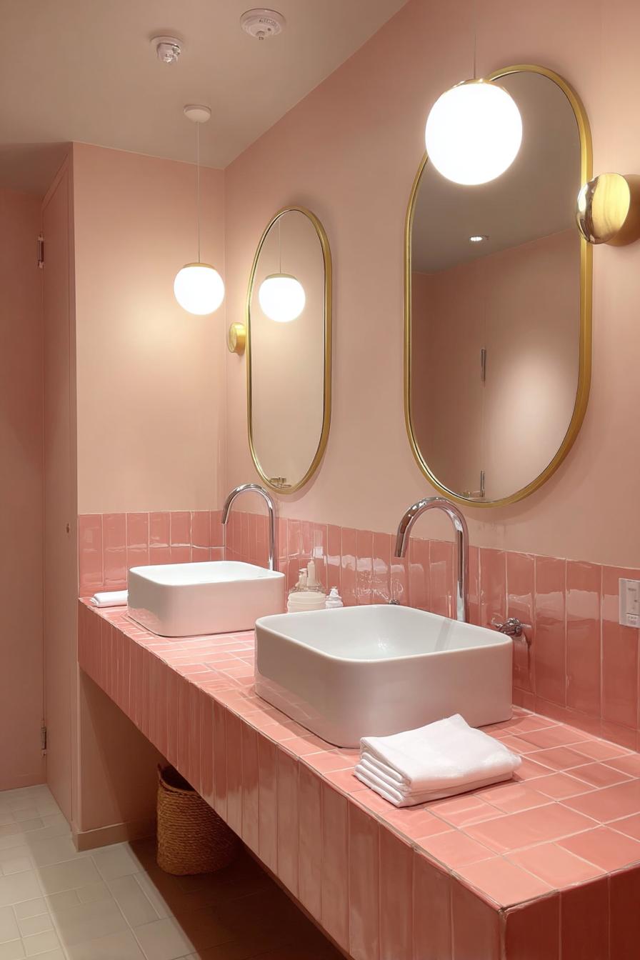 Opt For Rounded Mirrors to Create a Cute Retro Vibe