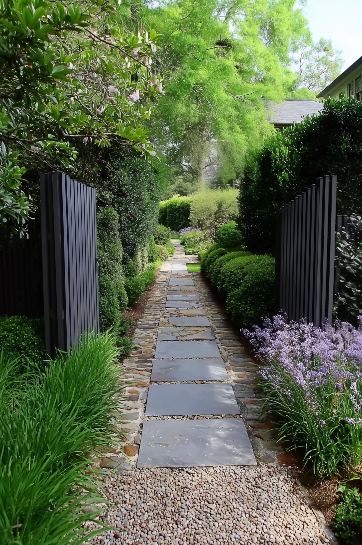 Paint Garden Gates Black for a Sleek Modern Entrance
