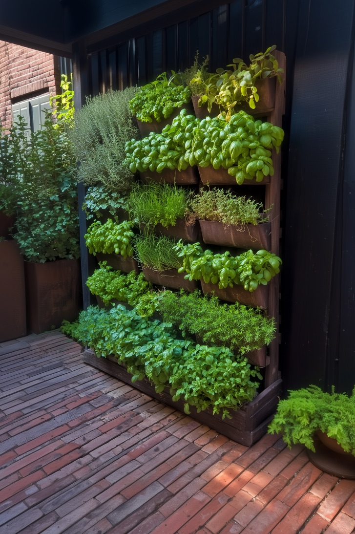 Paint Herb Planters Dark for Indoor Modern Contrast