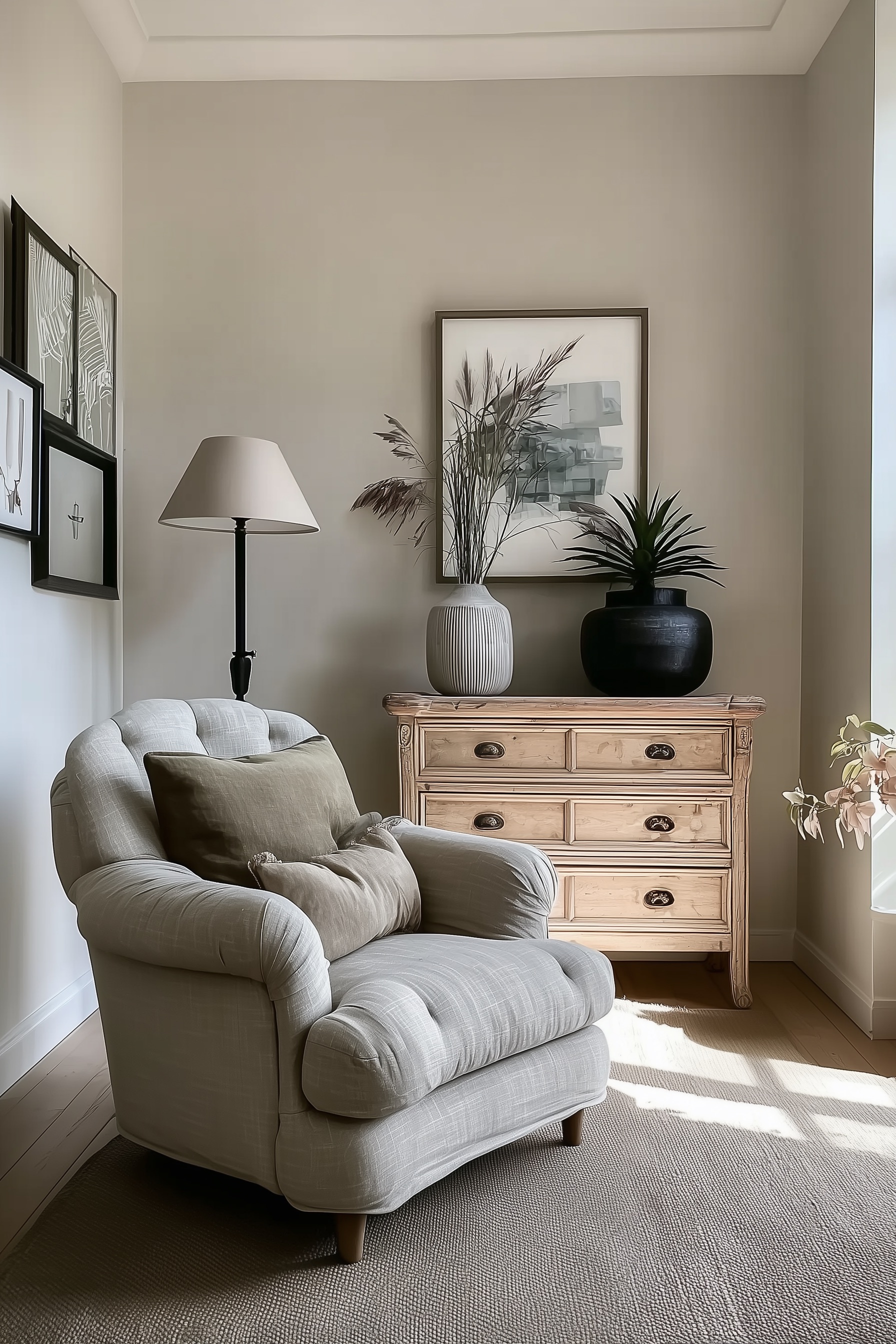 Place a Vintage Dresser for Timeless Living Room Inspiration