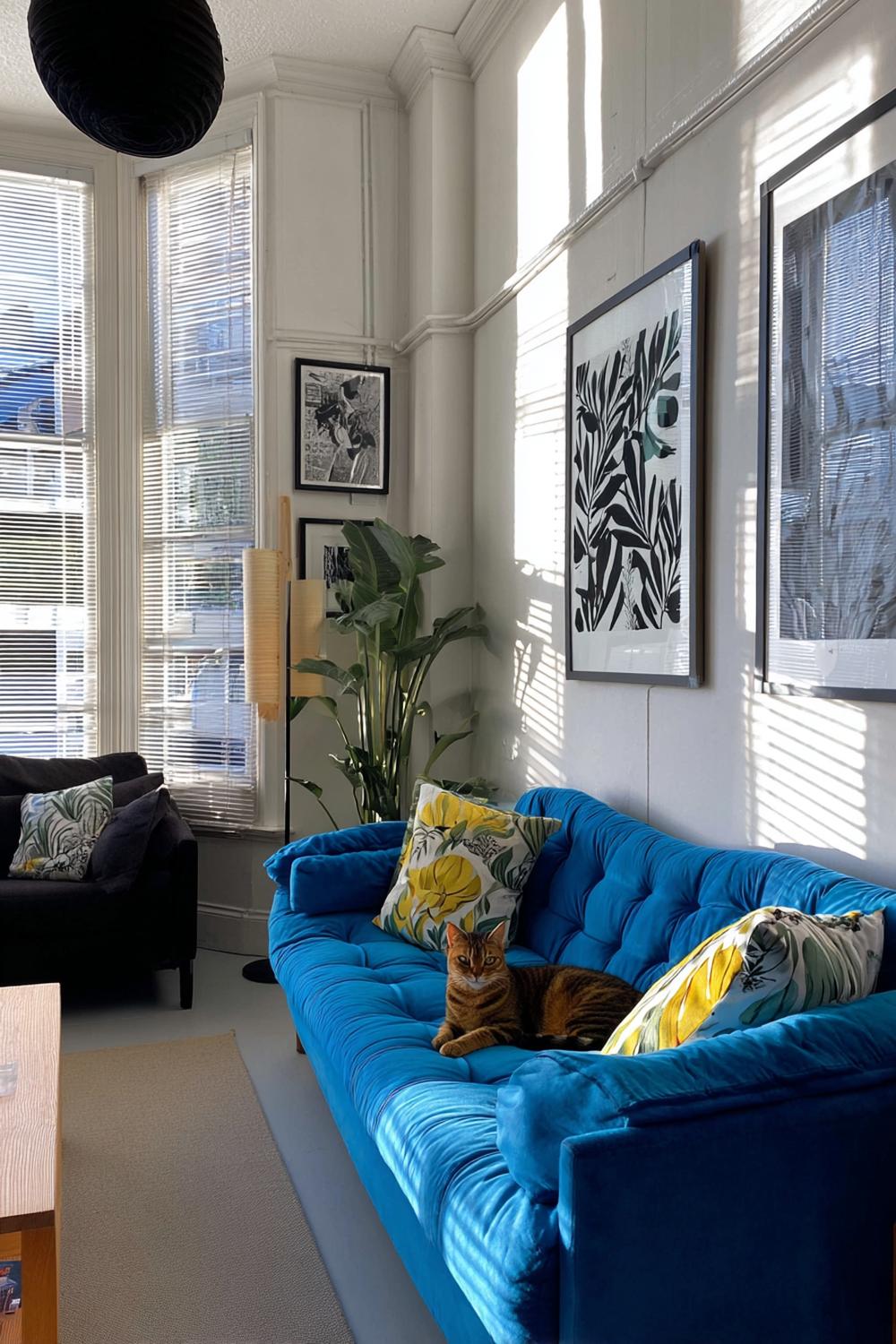 Place Floor Lamps By Sofas For Cozy Reading Nooks