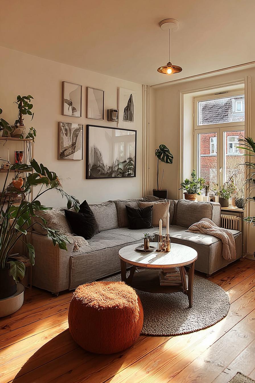 Place Lush Green Plants For a Cozy Scandinavian Vibe