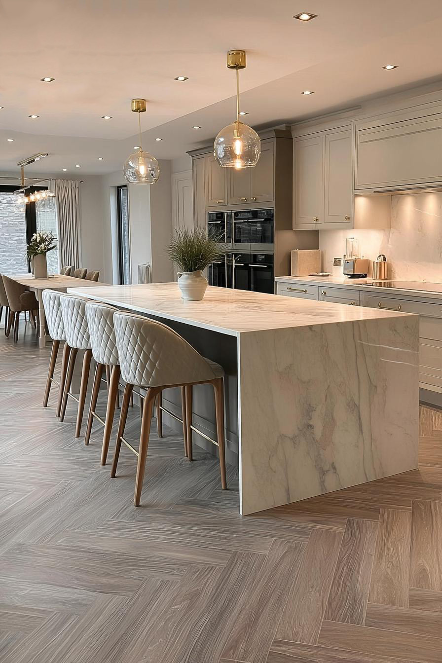 Play Up Subtle Veined Stone Surfaces For a Sophisticated Look