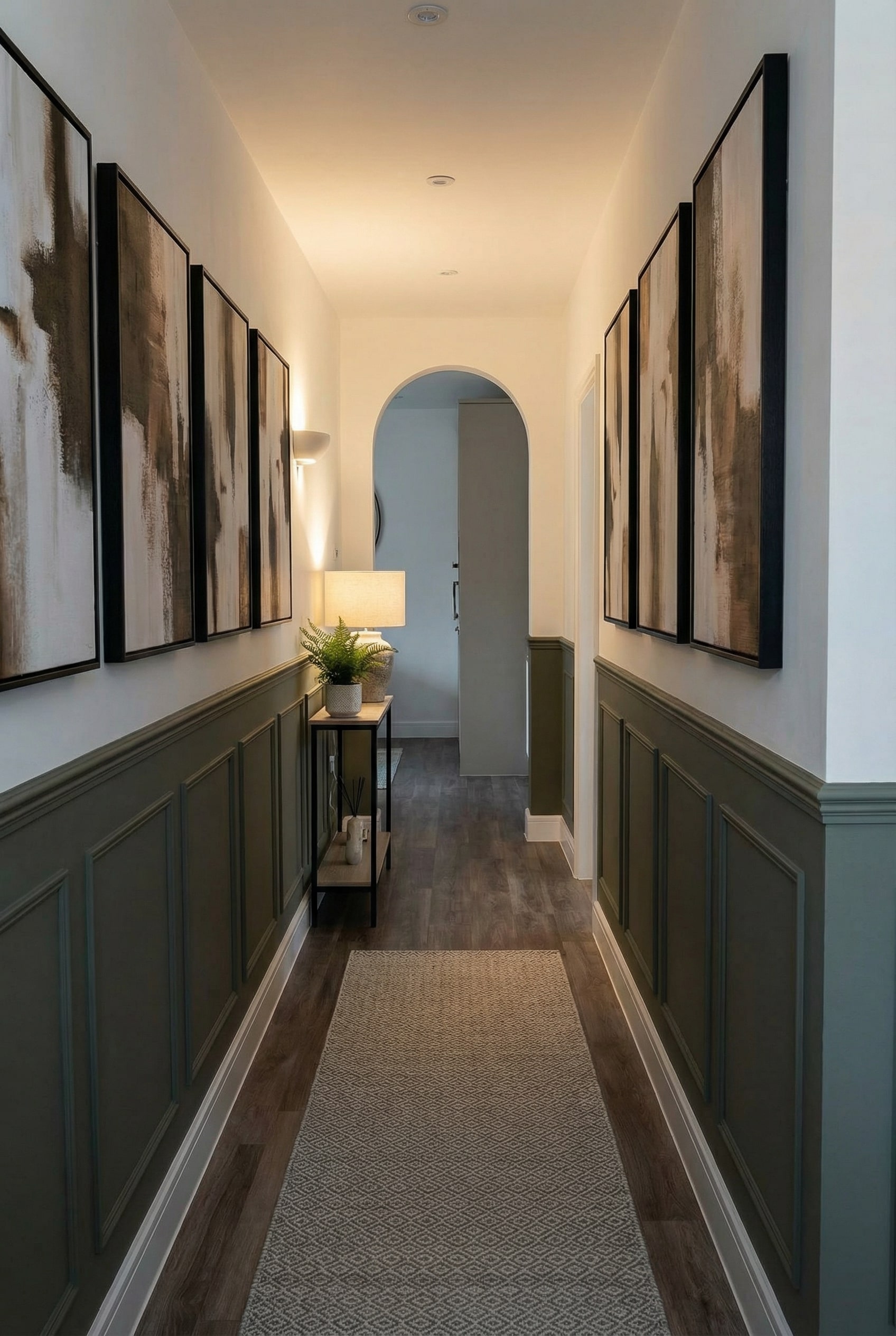 Position a Console Lamp for Warmly Lit Entrance Ambiance