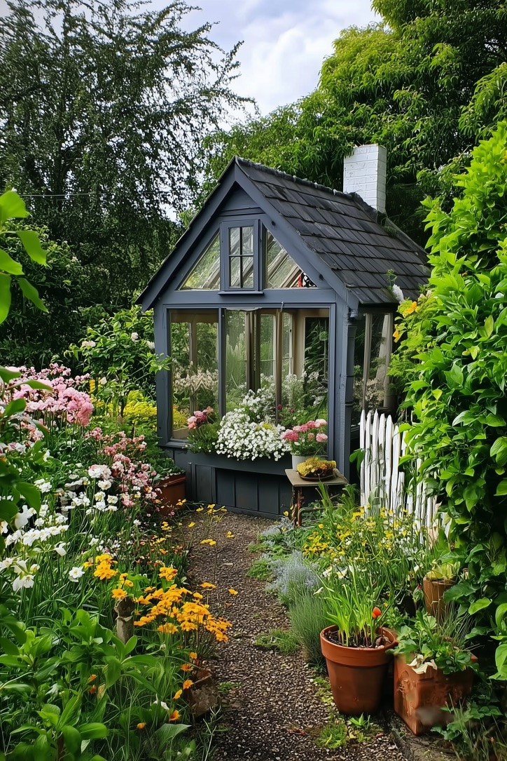 Position a Cozy Garden Shed for Functional Backyard Design