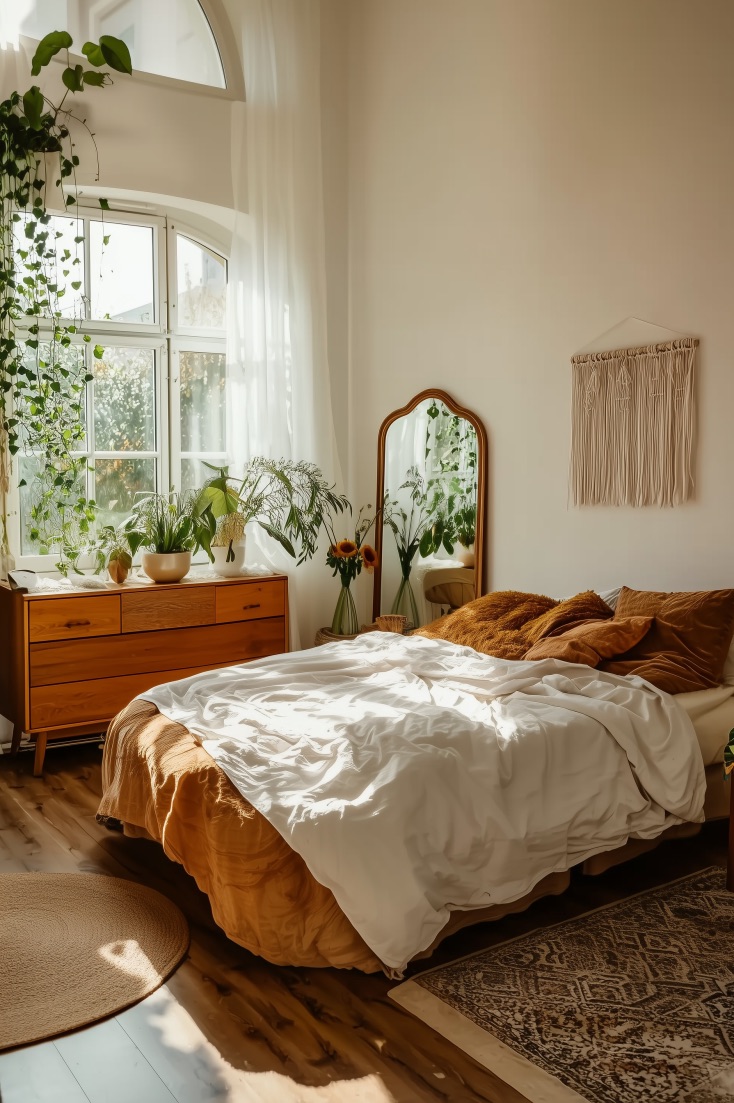 Position a Vintage Mirror to Reflect Natural Light for Chic Decor