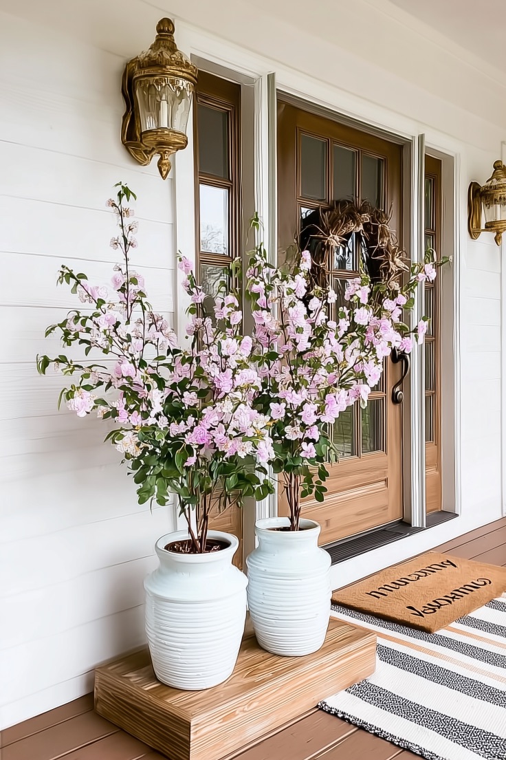 Showcase a Rustic Wreath on Your Front Door