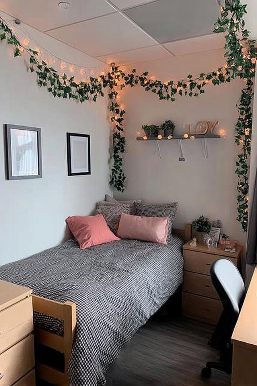 Showcase Decorative Lettering on Shelves For Personalized Dorm Flair