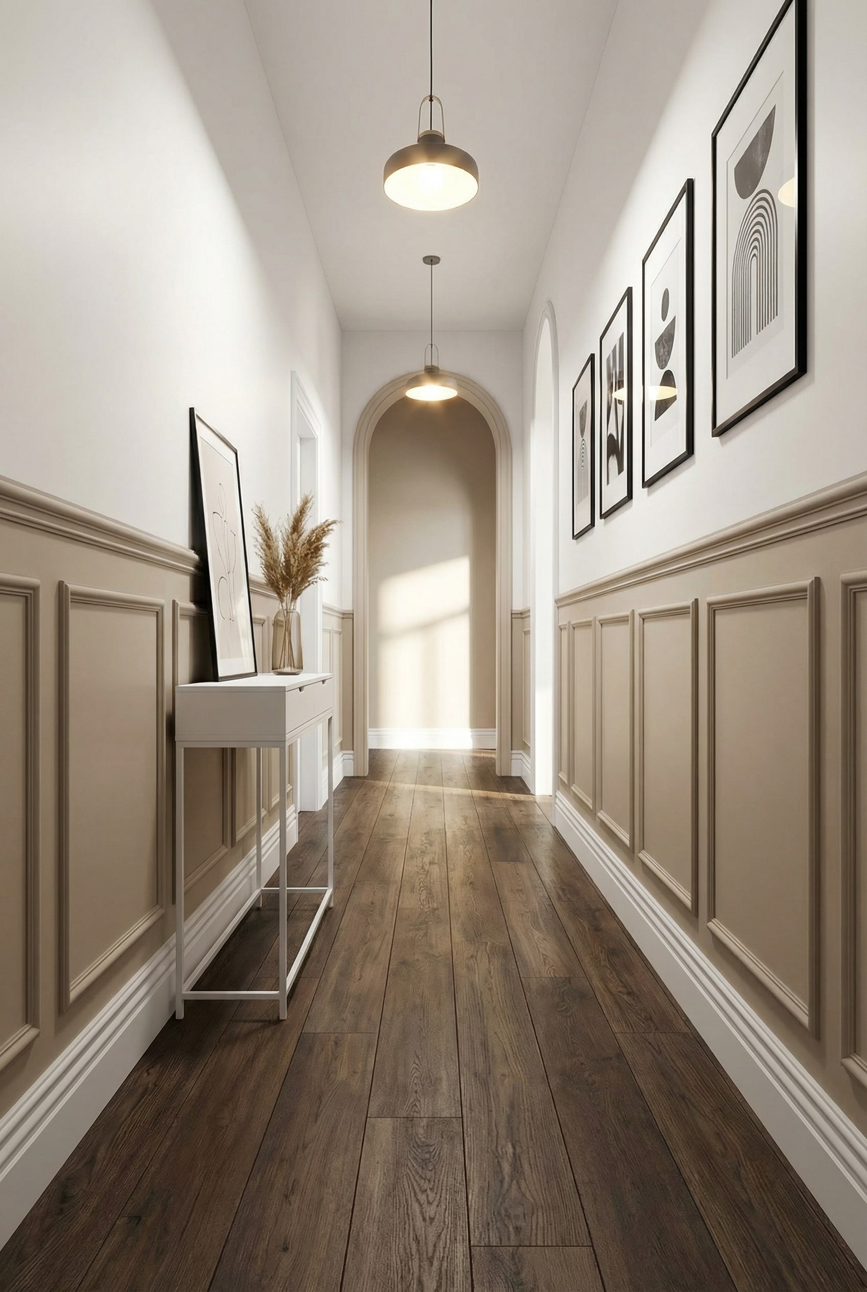 Showcase Elegant Wainscoting for Elevated Apartment Detailing