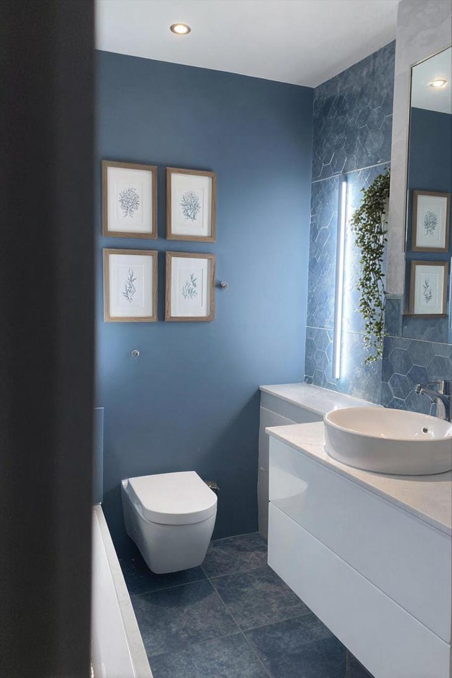 Showcase Framed Botanical Art For Delightful Bathroom Decor