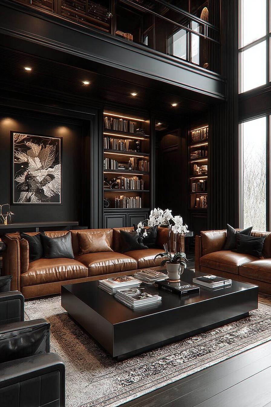 Showcase Rich Texture with a Sleek Leather Couch