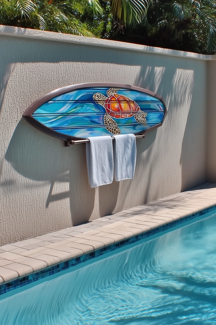 Showcase Surfboard Inspired Racks for Beach Houses