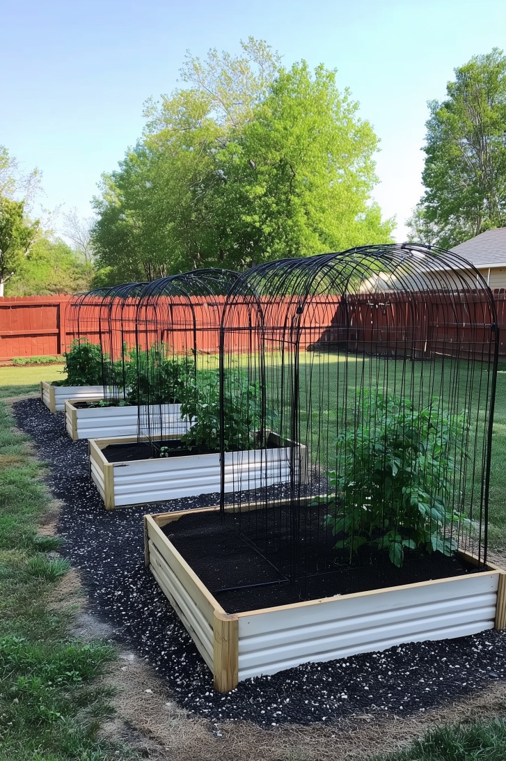Space Raised Beds Equally Apart for a Balanced Layout