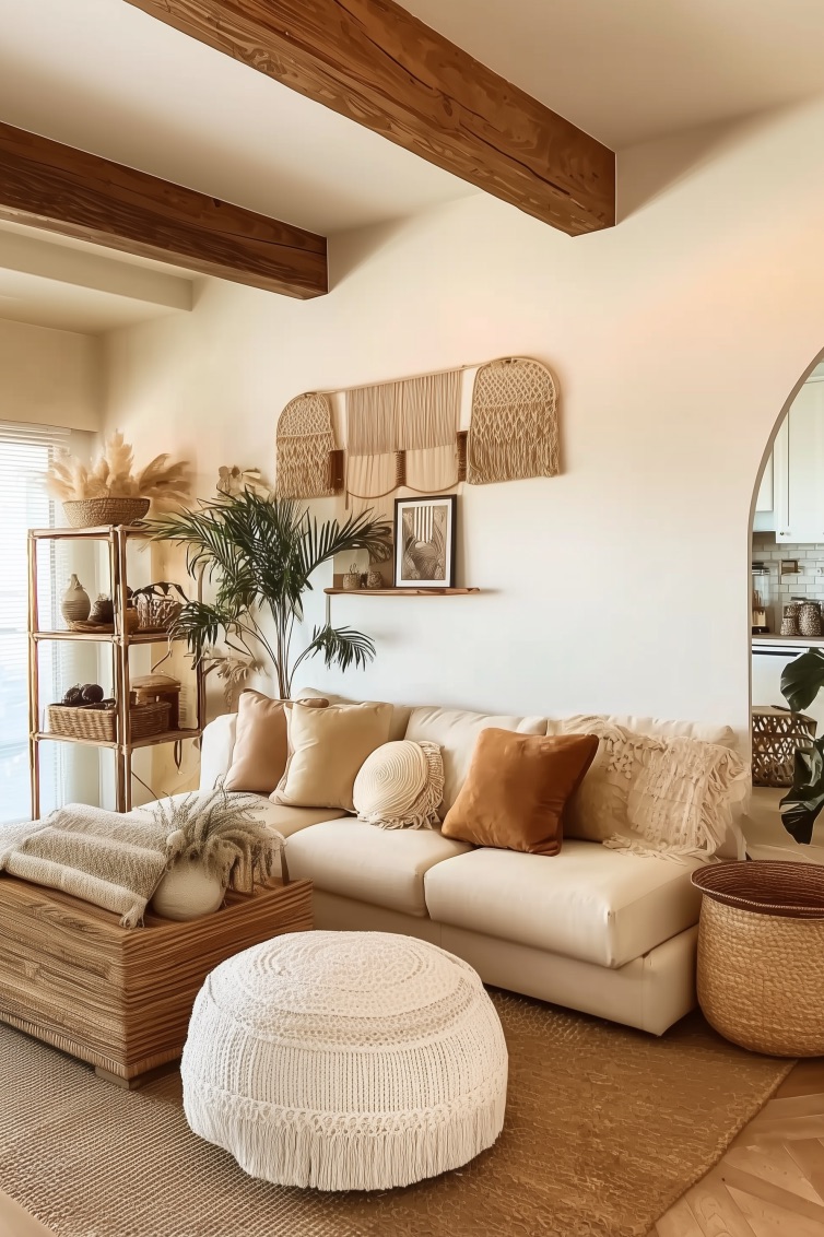 Spotlight a Minimalist Pouf for Relaxed Extra Seating