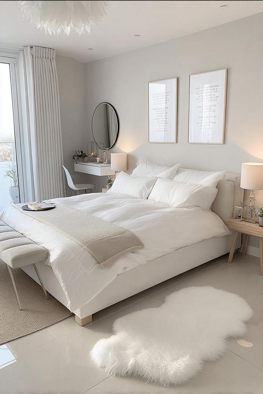 Style a Plush White Rug For Cozy Texture