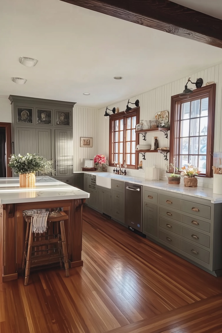 Style an Oversized Island with Cozy Stools