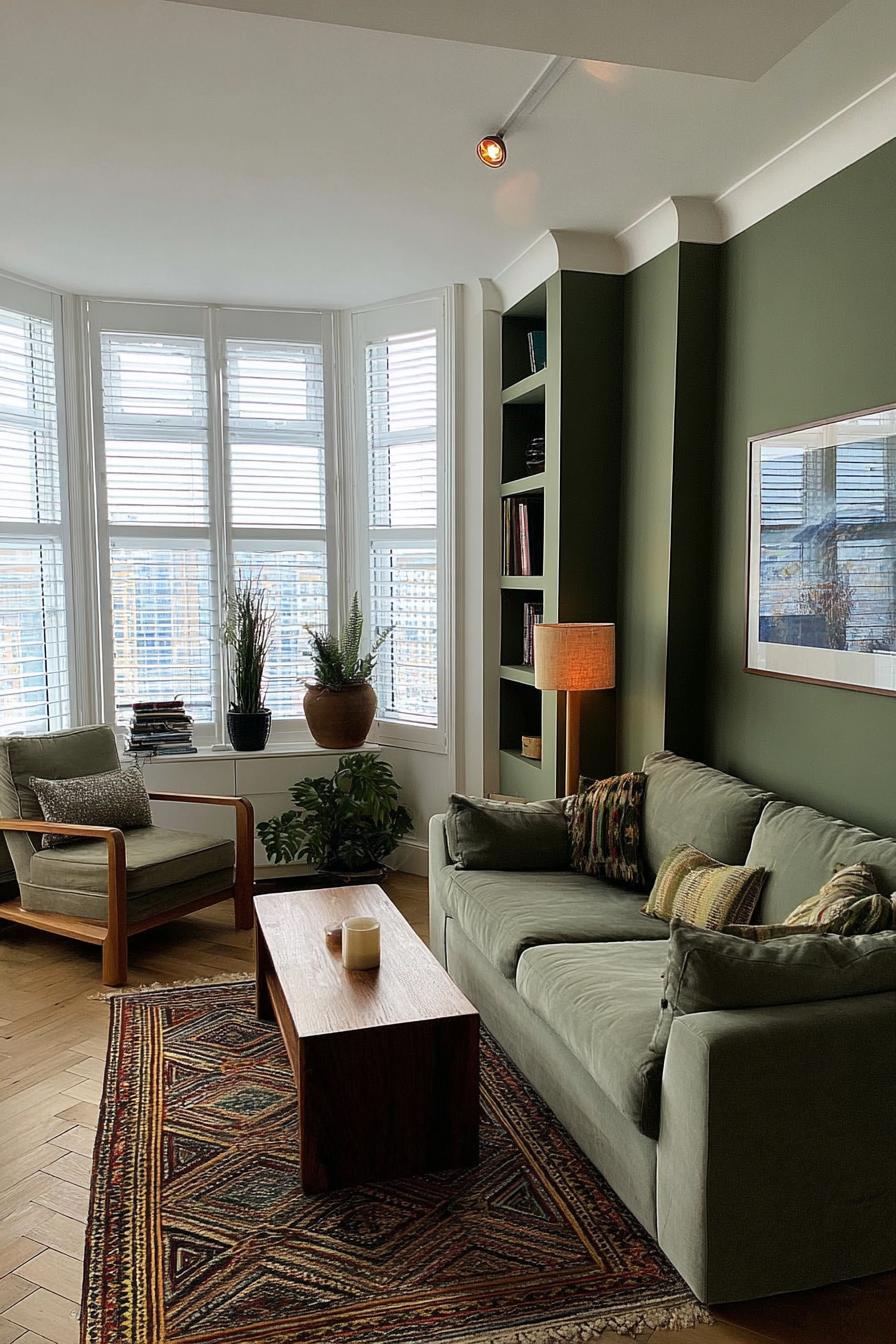 Style the Armchair with Sage Green For Subtle Elegance