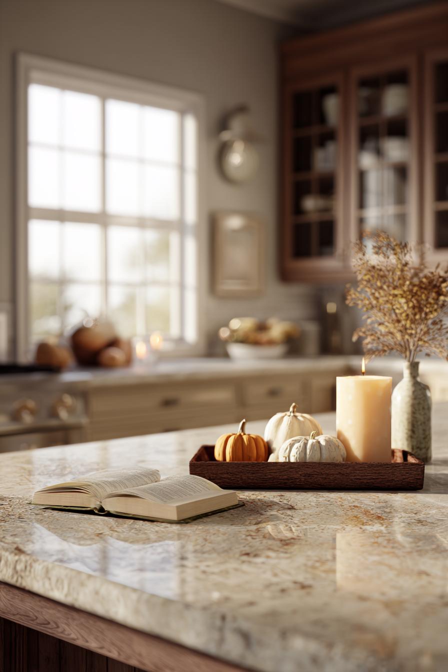 Style Your Kitchen Island with Mini Gourds