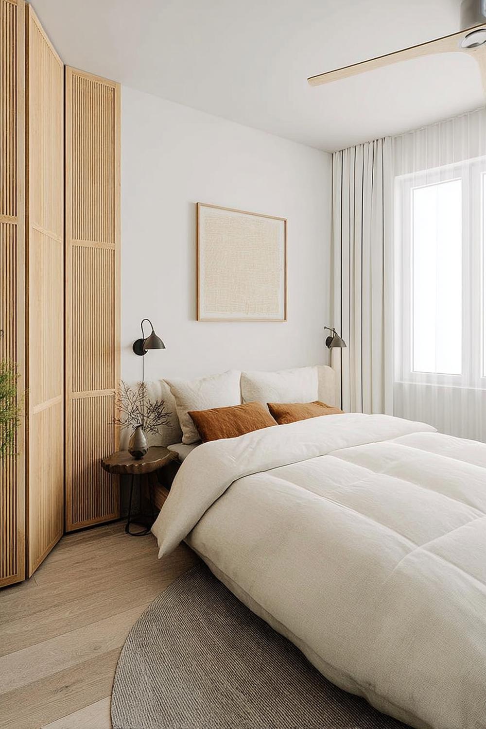 Use Slatted Wood Screens to Add Modern Japandi Texture