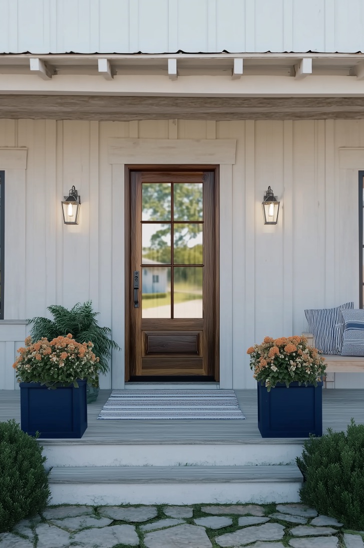 Use Symmetrical Lighting for a Welcoming Entrance
